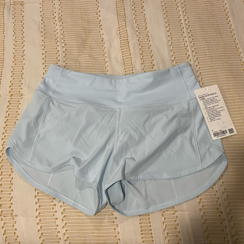 lululemon athletica Light Blue Athletic Shorts